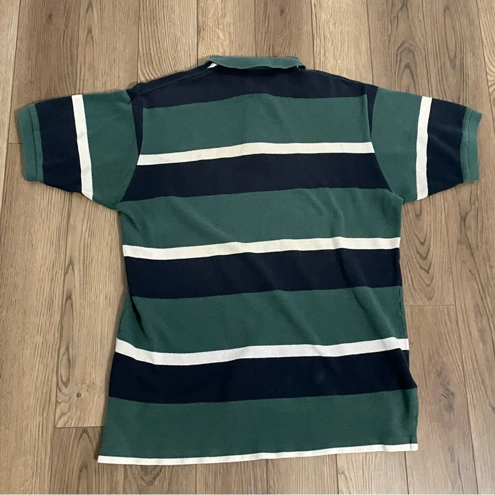 Polo by Ralph Lauren Green Blue Stripe Polo‎ Shirt
